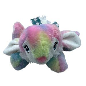 MTY Bunny Easter Pastel Colors Multicolor Plush Stuffed Animal Toy 8"